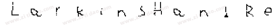 LarkinsHand Regular字体转换
